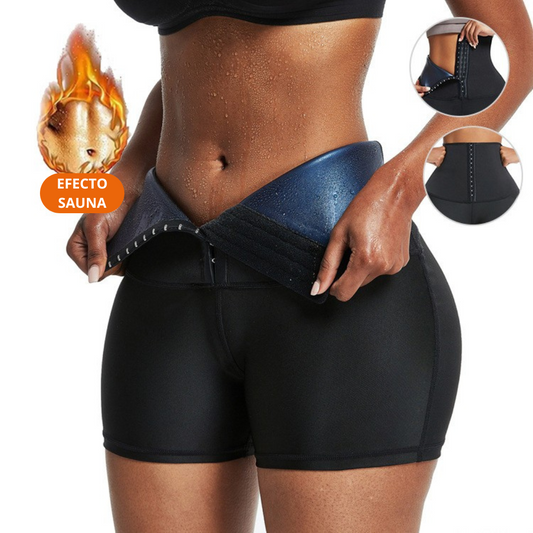 Faja Short Tela Termica Negra